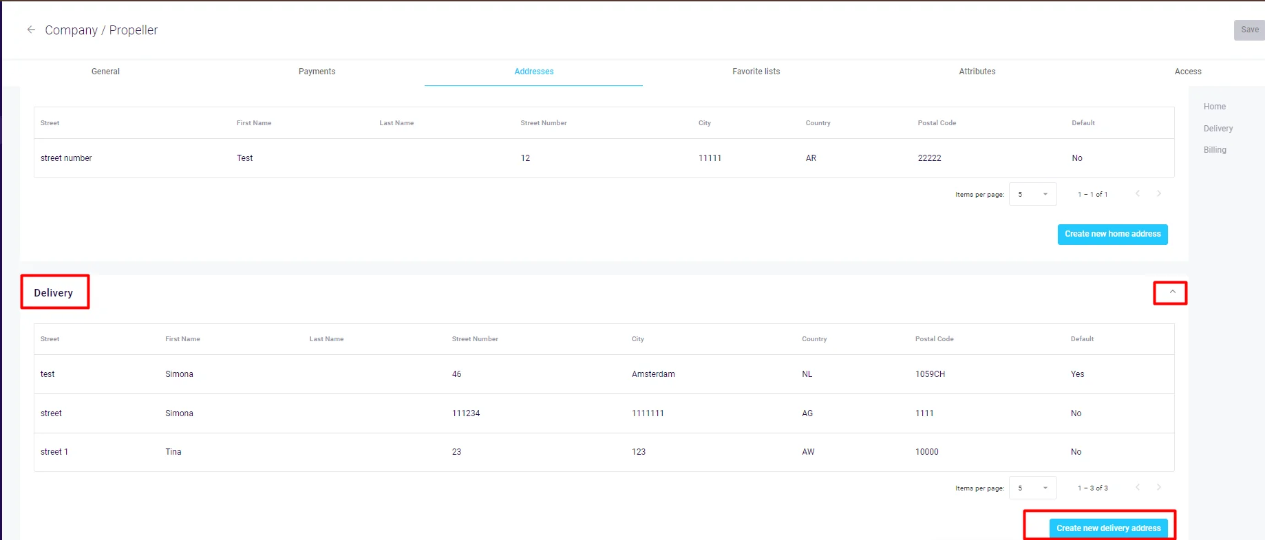 How to add multiple user addresses m2